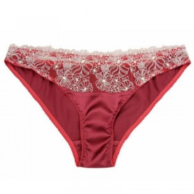 REAL SILK basic women PANTIES high quality Red Lace Sexy ladies lingerie calcinha briefs underwear calzoncillos